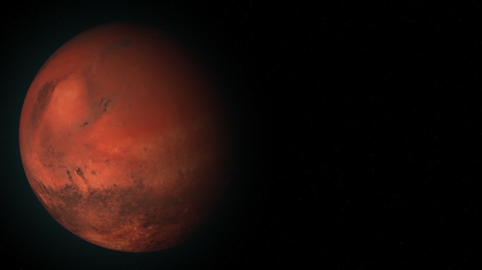 火星绕其轴线旋转火星转动太空