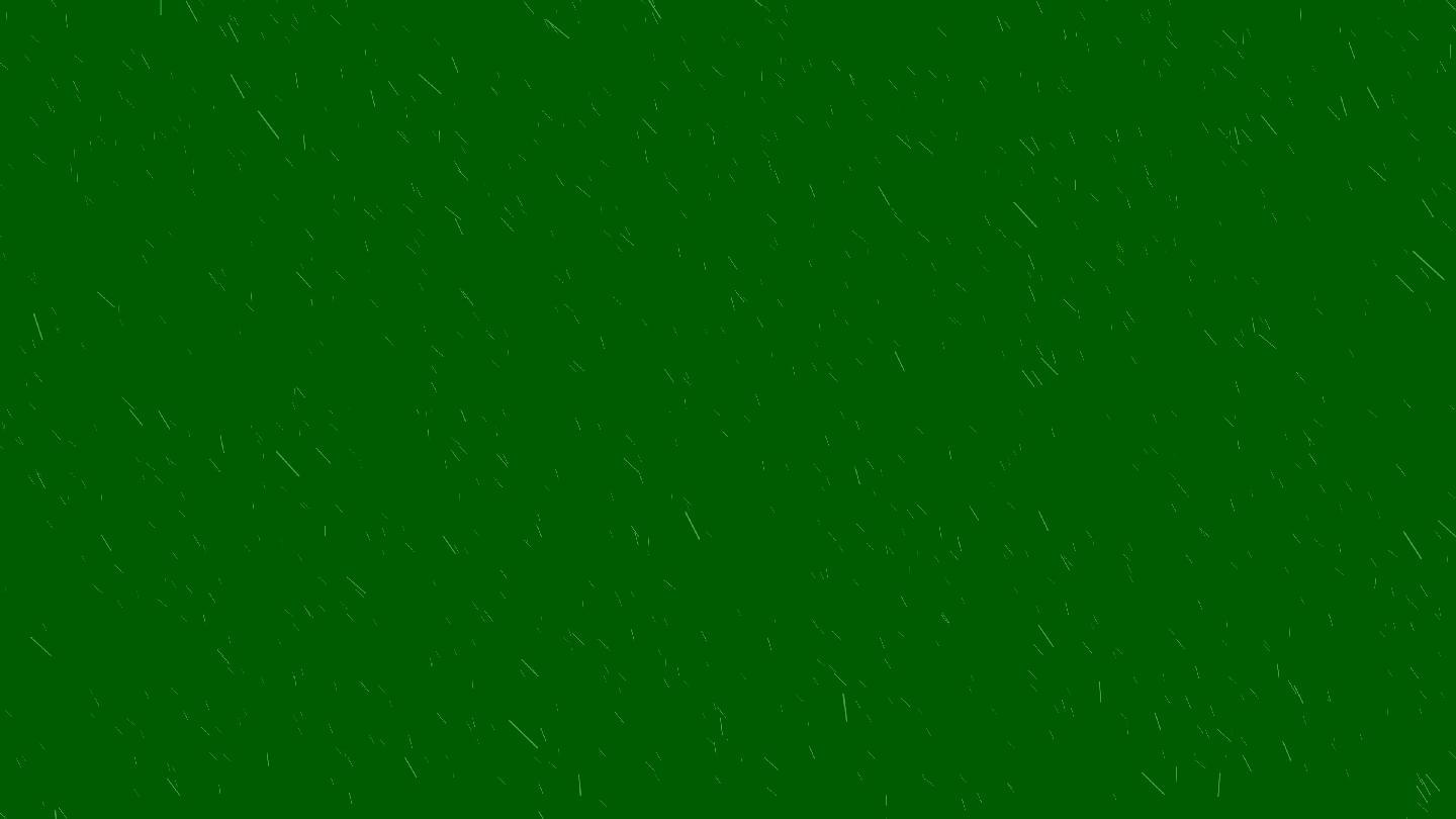 绿色屏幕上的风雨动画
