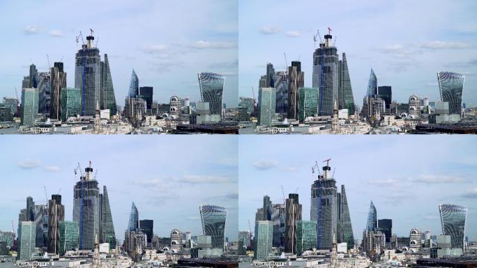 伦敦城及其西面摩天大楼