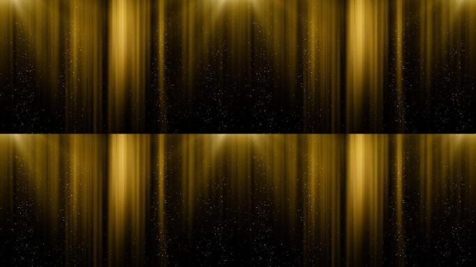 抽象背景金色线条粒子上升舞台背景颁奖晚会