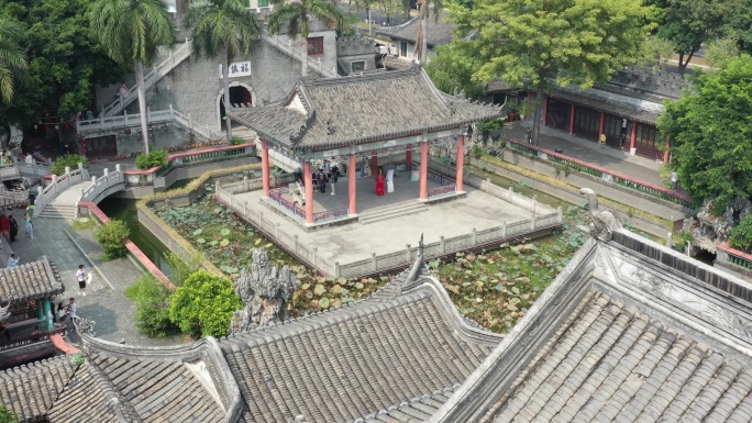 新桥万景楼古建筑庭院