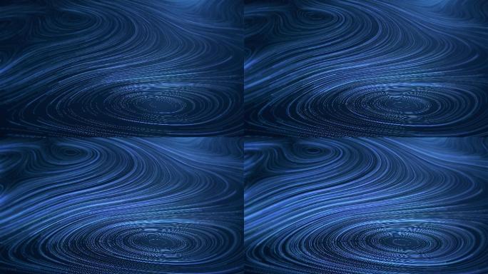 蓝色粒子螺旋线