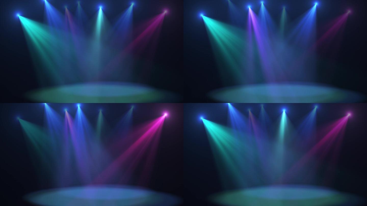 迪斯科舞厅灯光闪烁的循环背景