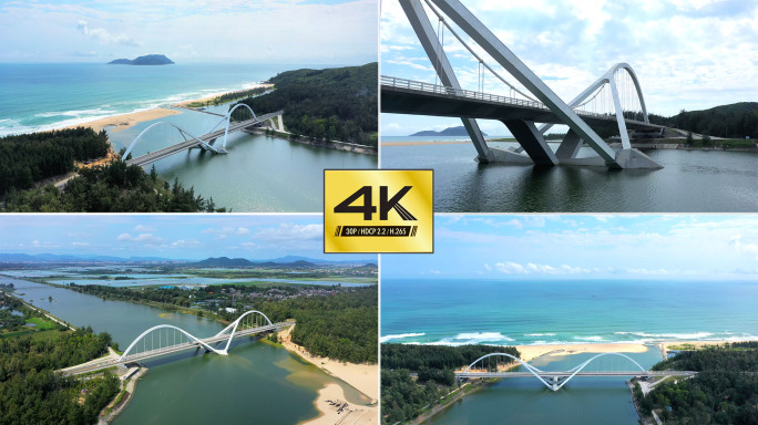 【4K】太阳河景观大桥