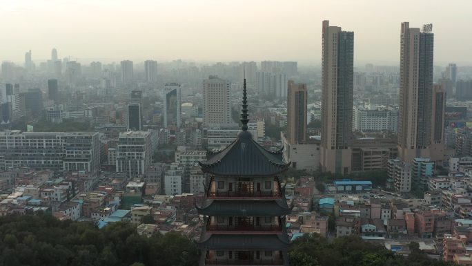 航拍佛山魁星阁