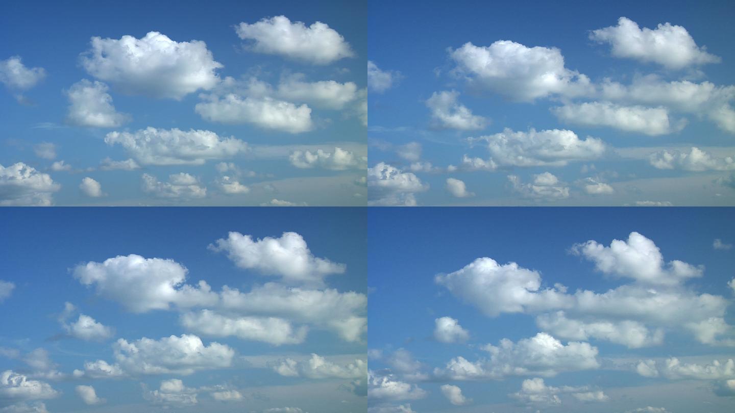 延时拍摄的云层。天空云朵