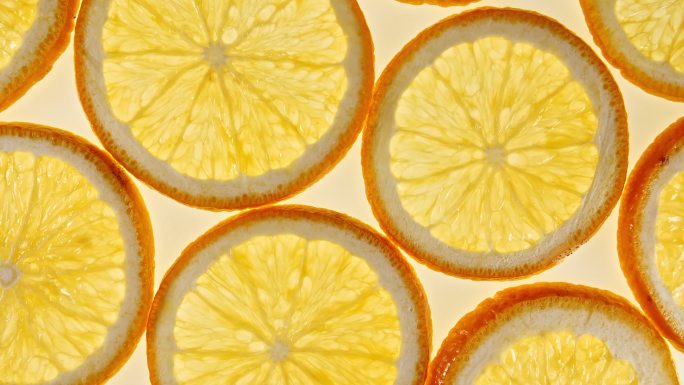 橙色水果图案橙子切面纵切面横切面果肉纹理