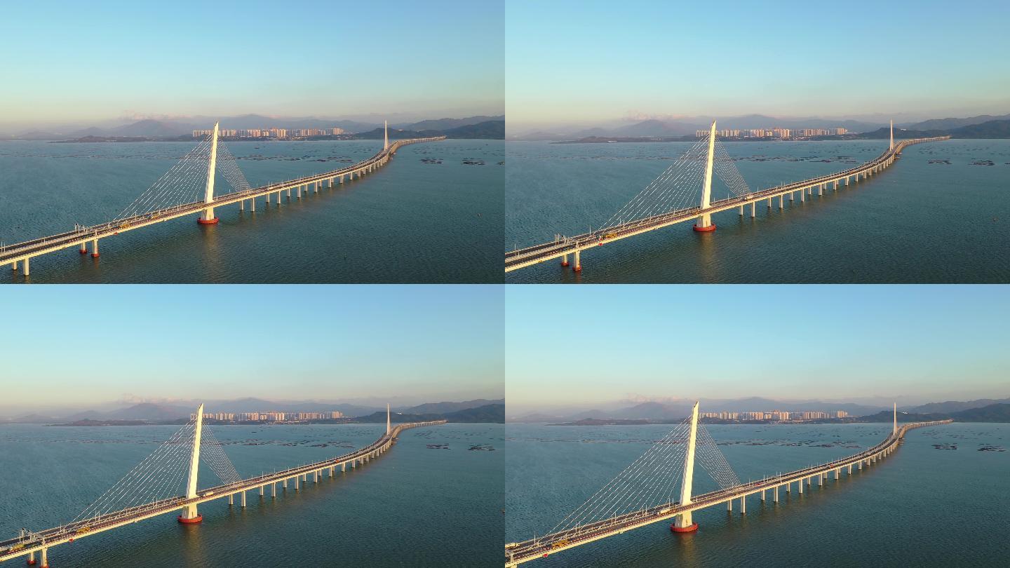 【4K超清】深圳湾公路大桥航拍