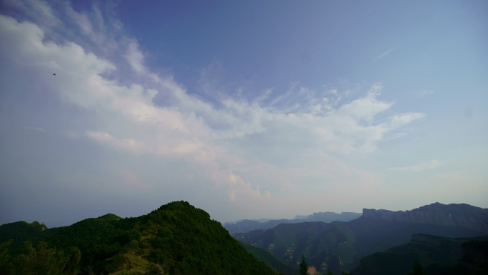 延时拍摄太行山板山黄崖洞