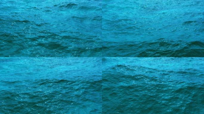 大海海面水面水波纹上下起伏视频