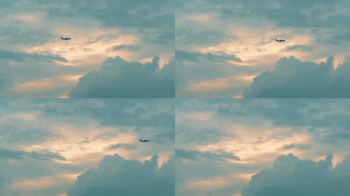 飞机飞过天空