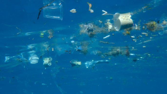 塑料垃圾污染环境水污染不可降解塑料污染