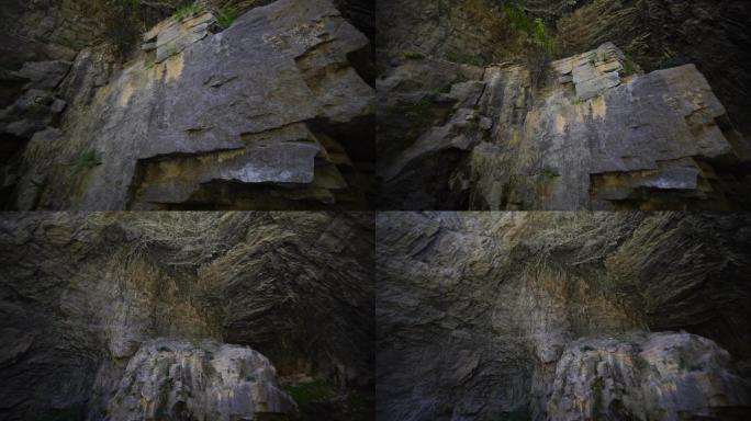 山石石头地形升格拍摄
