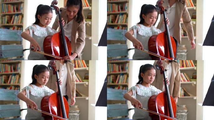 女孩学大提琴兴趣班启蒙爱好强迫