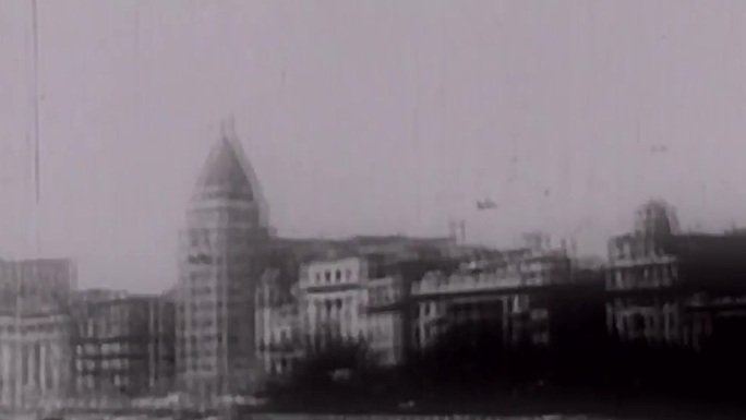 30年代老上海闹市街景