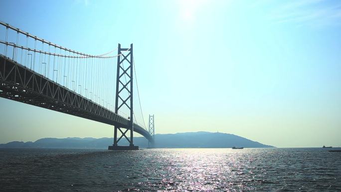 日本明石海峡大桥海上桥梁跨海