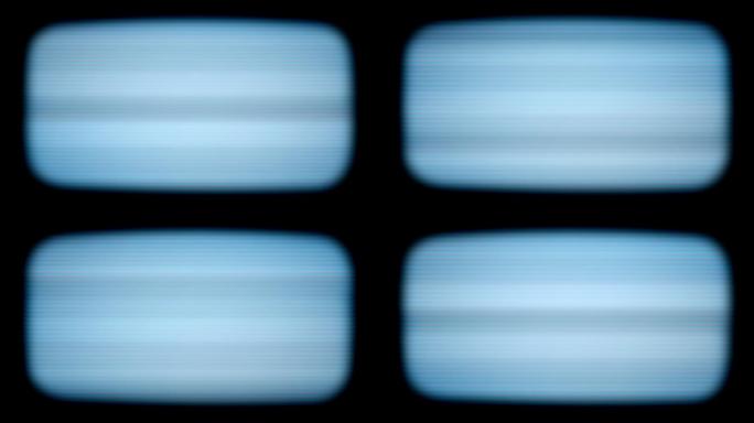 老式电视机动画视频噪声波纹老旧电视信号视