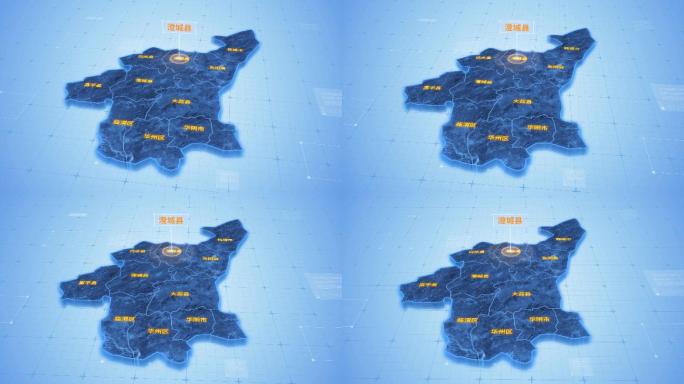 渭南澄城县三维科技地图