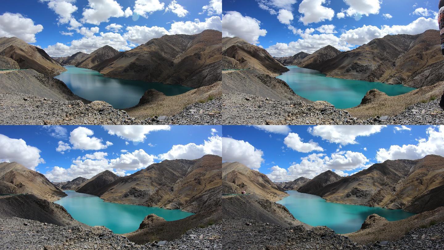 西藏高原湖泊风光延时视频
