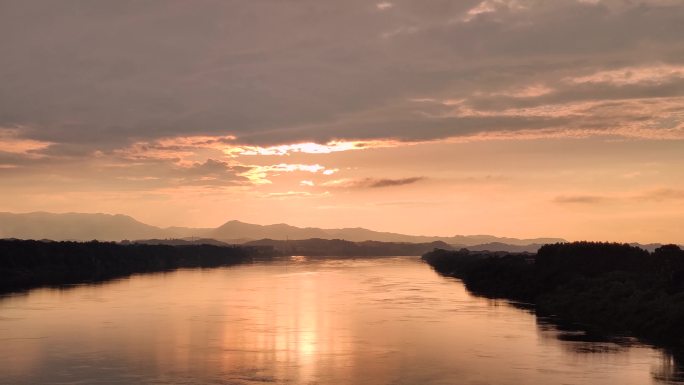 湘江夕阳晚霞