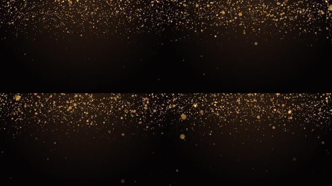 金色粒子粒子下落圆点星星点点