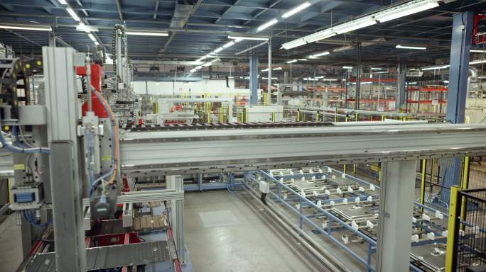 现代工厂无人工厂流水线全自动化
