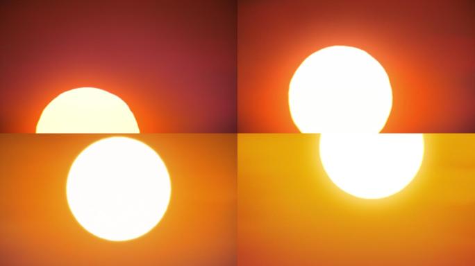 日出延时上升摄影