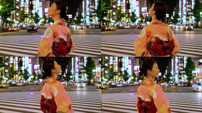 日本和服日本和服美女空镜头空境通用素材视