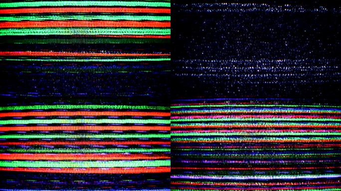 从旧电视机中捕捉到的静电和电子噪声