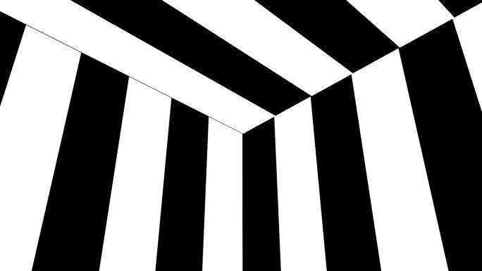 黑白条纹抽象背景移动矩形空间感