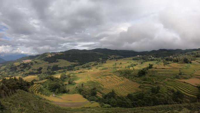 元阳梯田风景延时视频