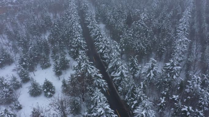 雪景航拍