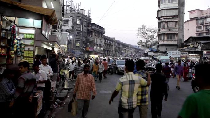 印度孟买街头视频素材
