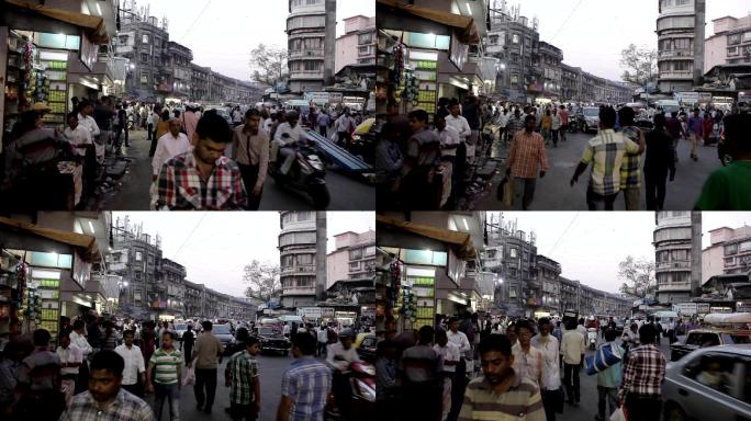 印度孟买街头视频素材