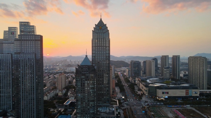 苏州高新区航拍大景、夜景