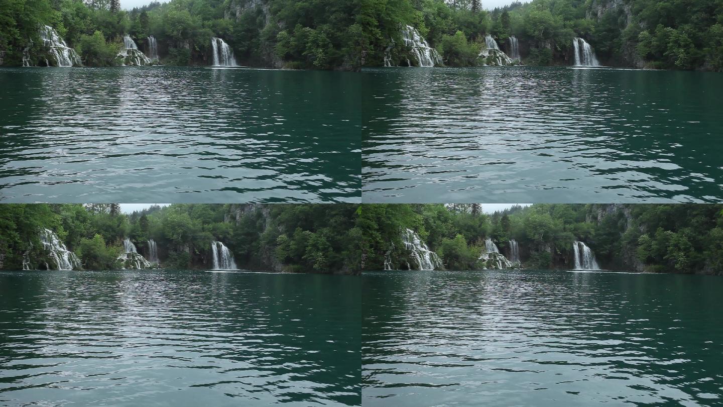 克罗地亚普利特维兹国家公园瀑布