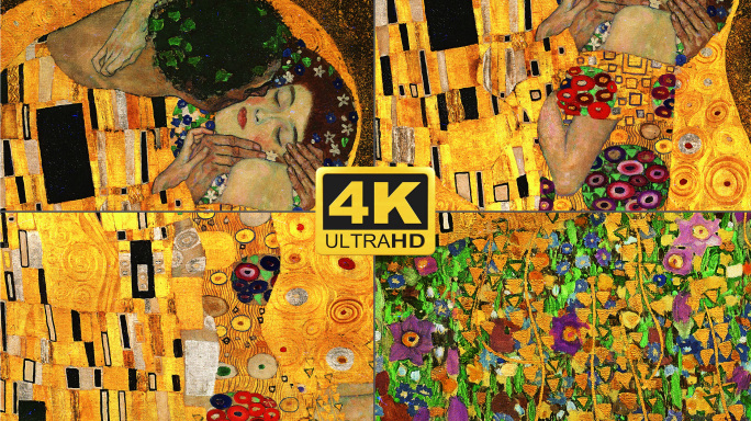 克里姆特吻油画