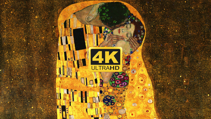 克里姆特吻油画