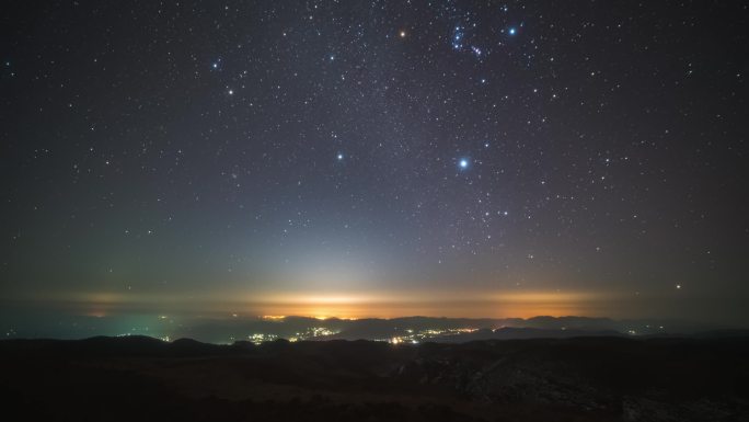 云南大山包景区星空银河