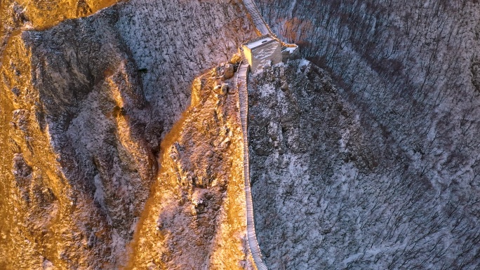 北京怀柔箭扣长城雪景