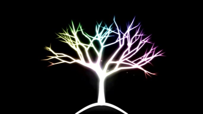光粒子之树-彩虹