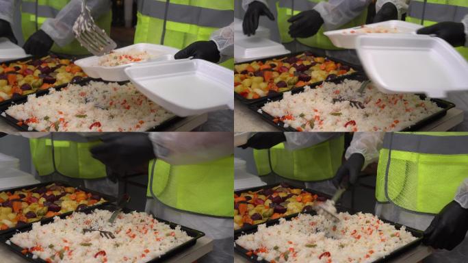 食物捐赠扬州炒饭蛋炒饭学校食堂