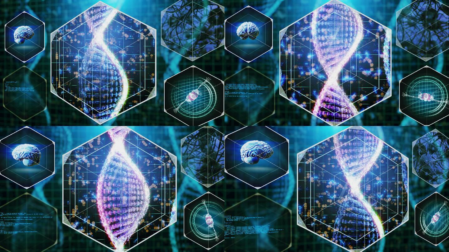 DNA链扫描视频素材