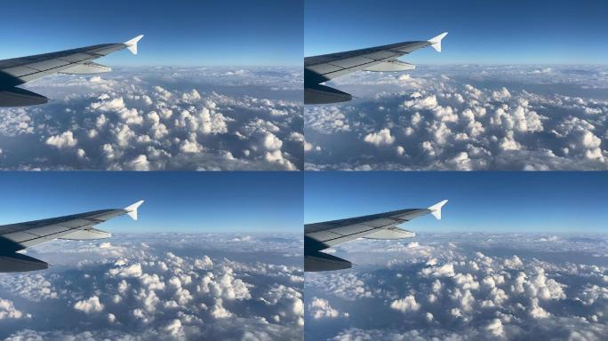 飞机外的云彩
