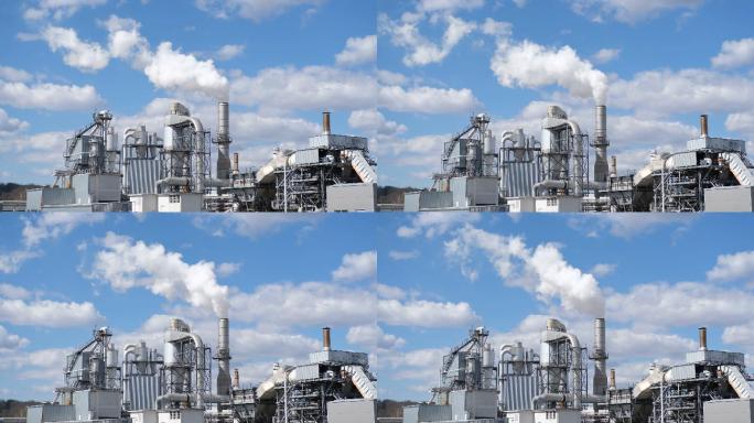 造纸厂工业园区废气排放大气污染