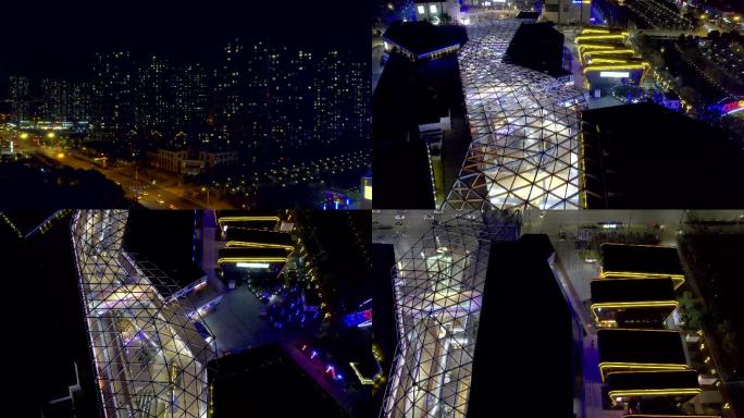 城市夜景爱琴海购物广场