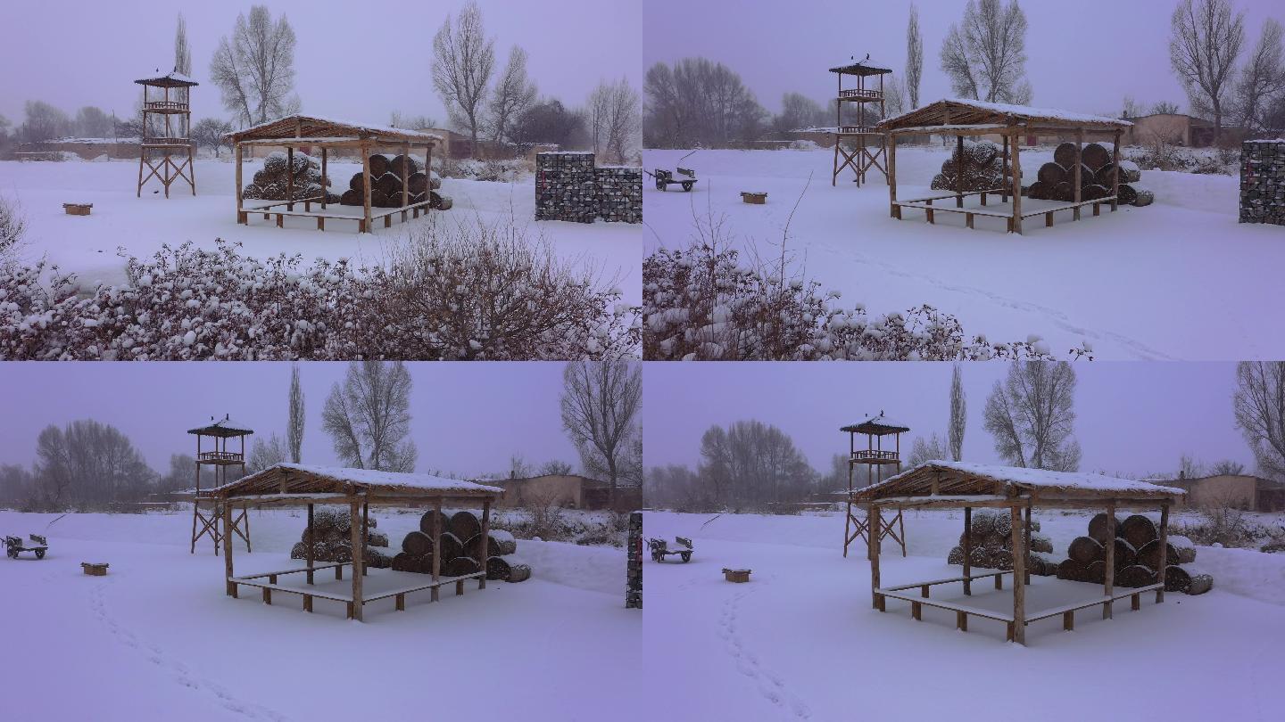 农村大雪