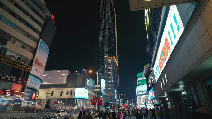 五一广场坡子街夜景