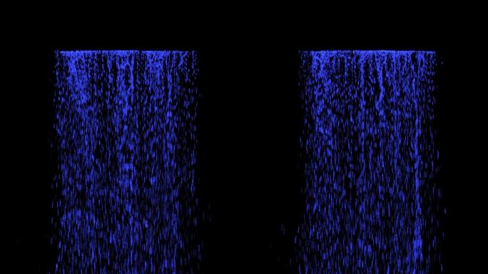 4K 3D全息水流瀑布无缝循环