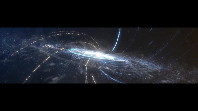 【原创】宇宙银河粒子光线倒计时开场启动